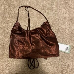 H&M Satin Crop Tank